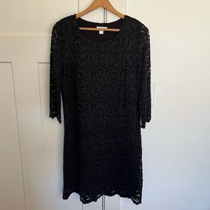 Garnet Hill Lace Long Sleeve Dress